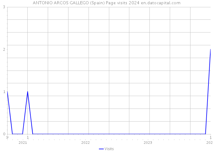 ANTONIO ARCOS GALLEGO (Spain) Page visits 2024 