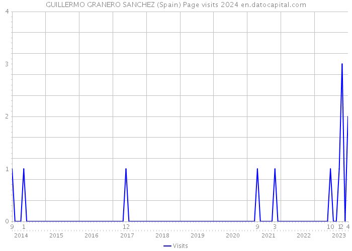 GUILLERMO GRANERO SANCHEZ (Spain) Page visits 2024 