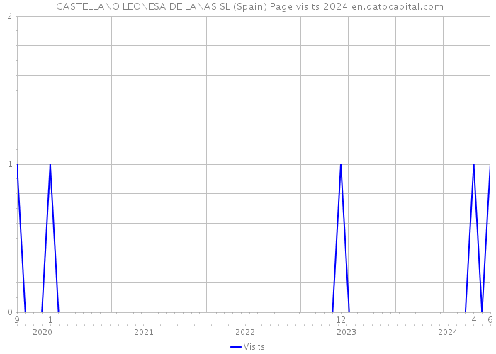  CASTELLANO LEONESA DE LANAS SL (Spain) Page visits 2024 