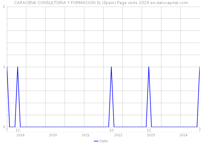 CARACENA CONSULTORIA Y FORMACION SL (Spain) Page visits 2024 