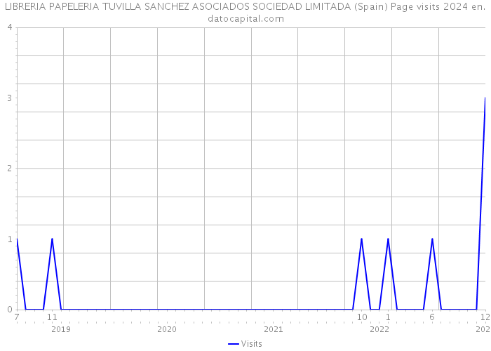 LIBRERIA PAPELERIA TUVILLA SANCHEZ ASOCIADOS SOCIEDAD LIMITADA (Spain) Page visits 2024 
