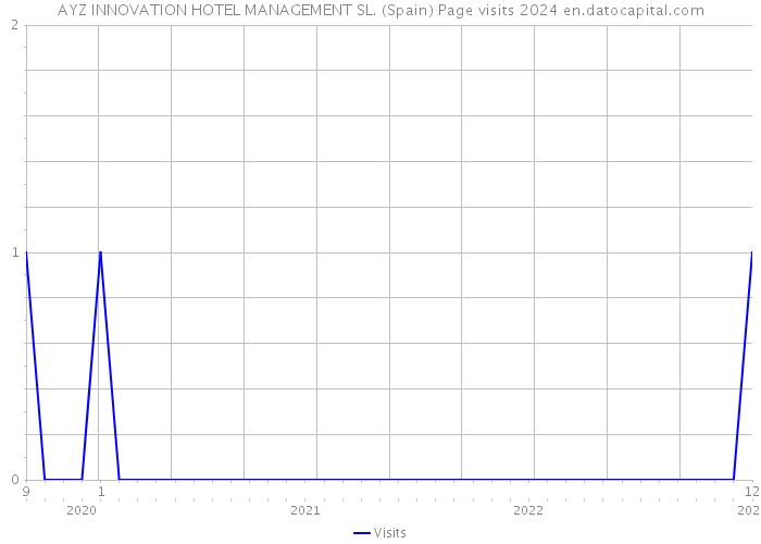 AYZ INNOVATION HOTEL MANAGEMENT SL. (Spain) Page visits 2024 