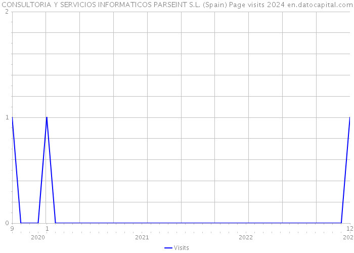 CONSULTORIA Y SERVICIOS INFORMATICOS PARSEINT S.L. (Spain) Page visits 2024 