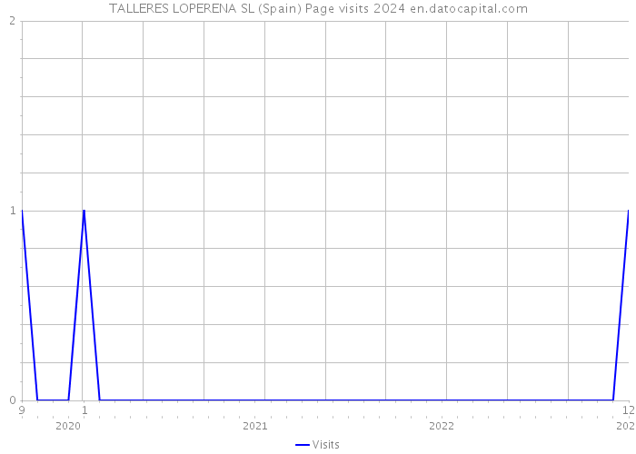 TALLERES LOPERENA SL (Spain) Page visits 2024 