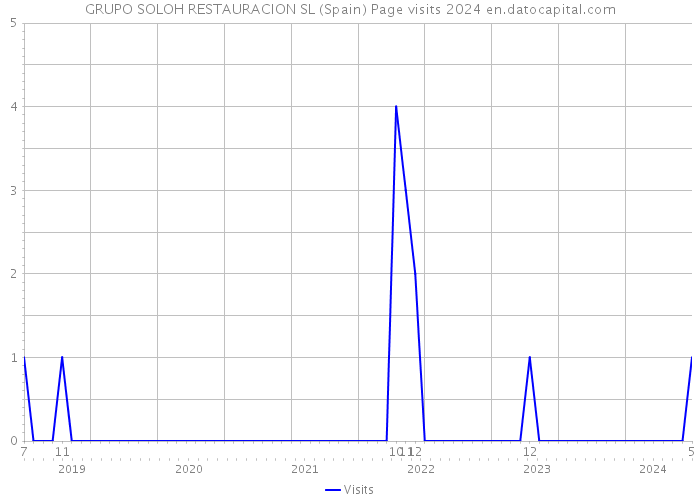 GRUPO SOLOH RESTAURACION SL (Spain) Page visits 2024 