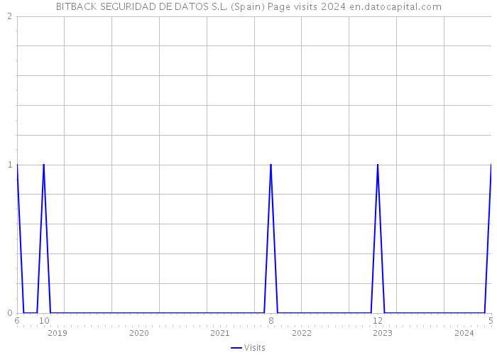 BITBACK SEGURIDAD DE DATOS S.L. (Spain) Page visits 2024 