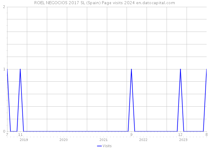 ROEL NEGOCIOS 2017 SL (Spain) Page visits 2024 