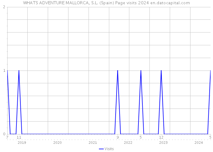 WHATS ADVENTURE MALLORCA, S.L. (Spain) Page visits 2024 
