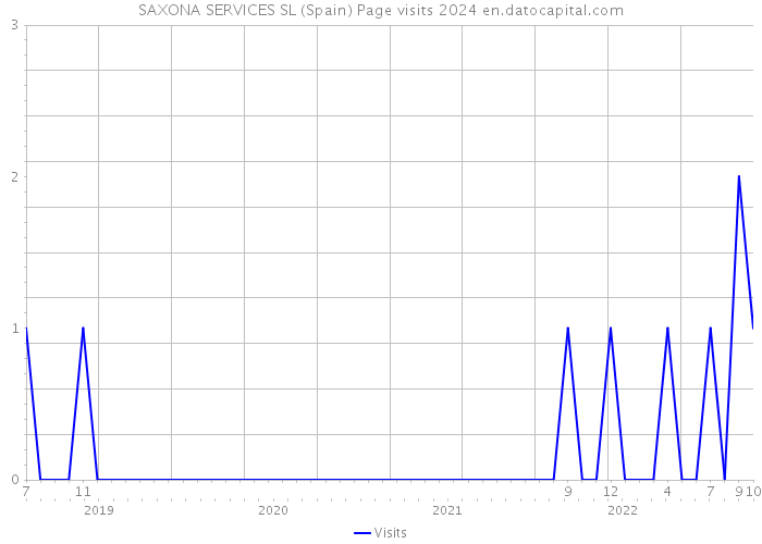 SAXONA SERVICES SL (Spain) Page visits 2024 