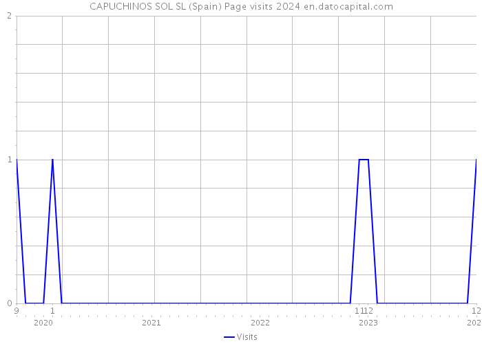 CAPUCHINOS SOL SL (Spain) Page visits 2024 