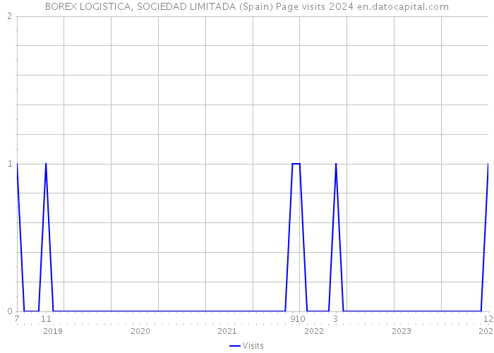 BOREX LOGISTICA, SOCIEDAD LIMITADA (Spain) Page visits 2024 