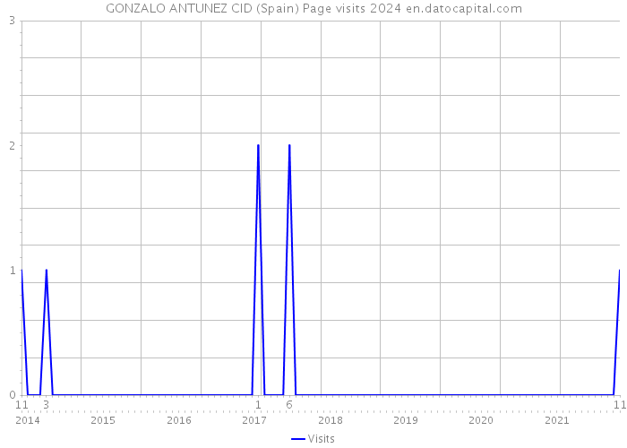 GONZALO ANTUNEZ CID (Spain) Page visits 2024 