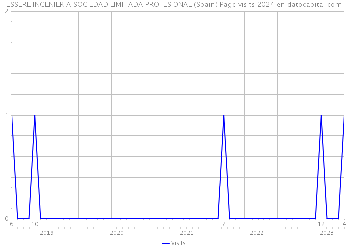 ESSERE INGENIERIA SOCIEDAD LIMITADA PROFESIONAL (Spain) Page visits 2024 
