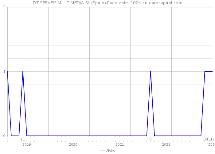 DT SERVEIS MULTIMEDIA SL (Spain) Page visits 2024 