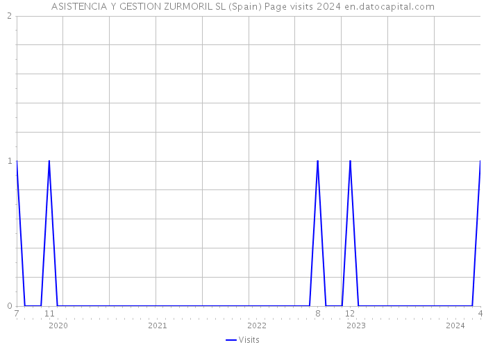 ASISTENCIA Y GESTION ZURMORIL SL (Spain) Page visits 2024 