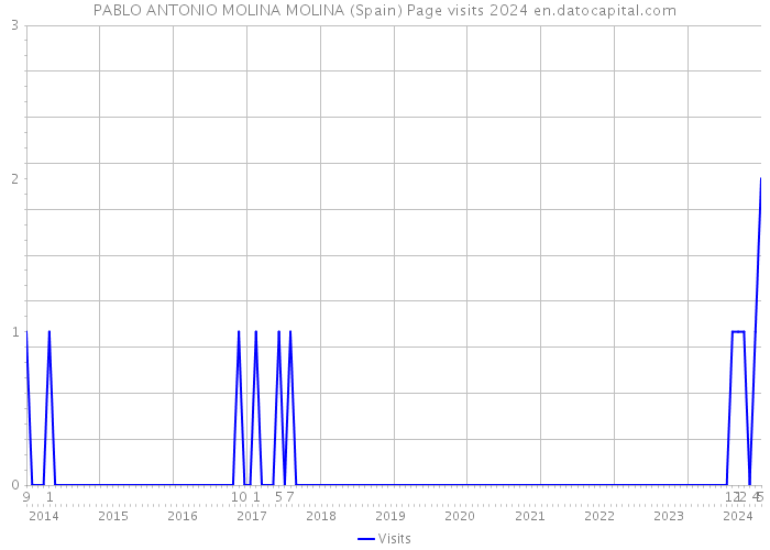 PABLO ANTONIO MOLINA MOLINA (Spain) Page visits 2024 