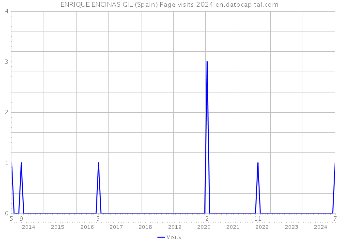 ENRIQUE ENCINAS GIL (Spain) Page visits 2024 