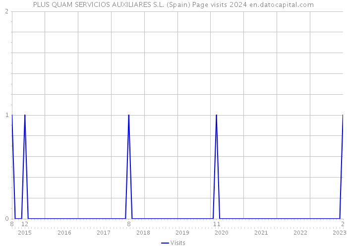 PLUS QUAM SERVICIOS AUXILIARES S.L. (Spain) Page visits 2024 