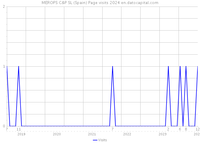 MEROPS C&P SL (Spain) Page visits 2024 