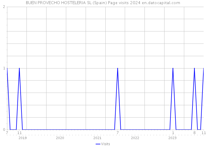 BUEN PROVECHO HOSTELERIA SL (Spain) Page visits 2024 