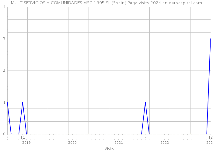 MULTISERVICIOS A COMUNIDADES MSC 1995 SL (Spain) Page visits 2024 