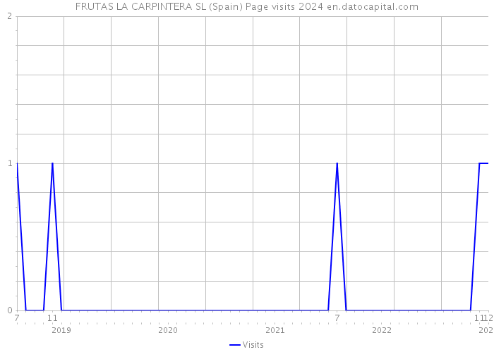 FRUTAS LA CARPINTERA SL (Spain) Page visits 2024 