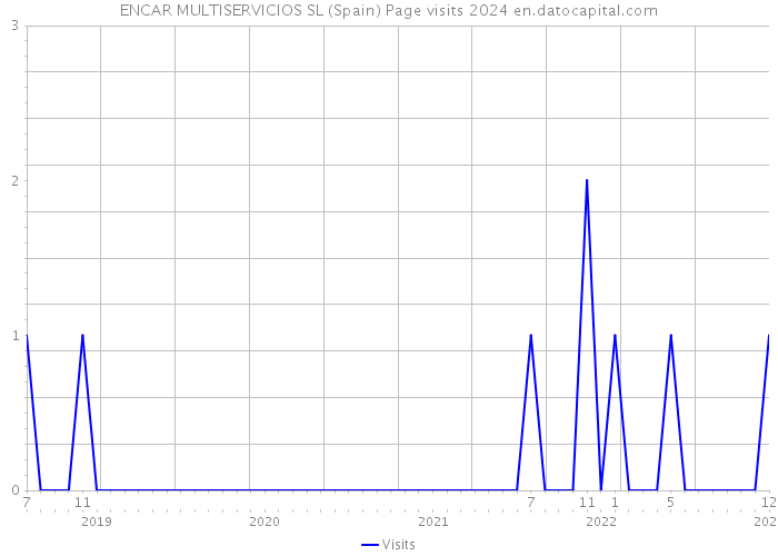 ENCAR MULTISERVICIOS SL (Spain) Page visits 2024 