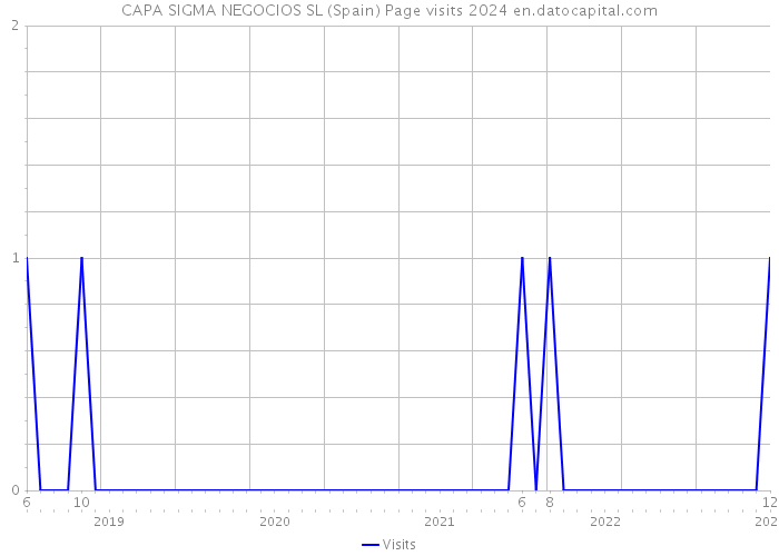 CAPA SIGMA NEGOCIOS SL (Spain) Page visits 2024 