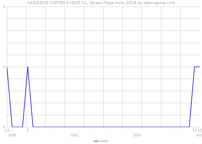 GASOLEOS CORTES E HIJOS S.L. (Spain) Page visits 2024 