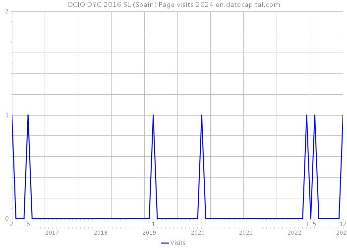 OCIO DYC 2016 SL (Spain) Page visits 2024 