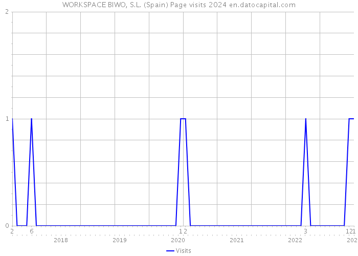 WORKSPACE BIWO, S.L. (Spain) Page visits 2024 