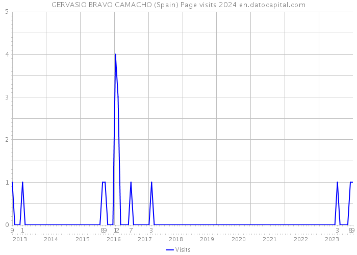 GERVASIO BRAVO CAMACHO (Spain) Page visits 2024 