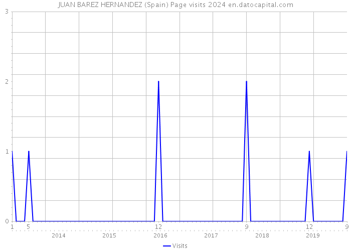 JUAN BAREZ HERNANDEZ (Spain) Page visits 2024 