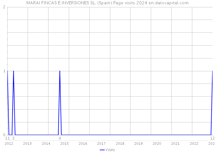 MARAI FINCAS E INVERSIONES SL. (Spain) Page visits 2024 