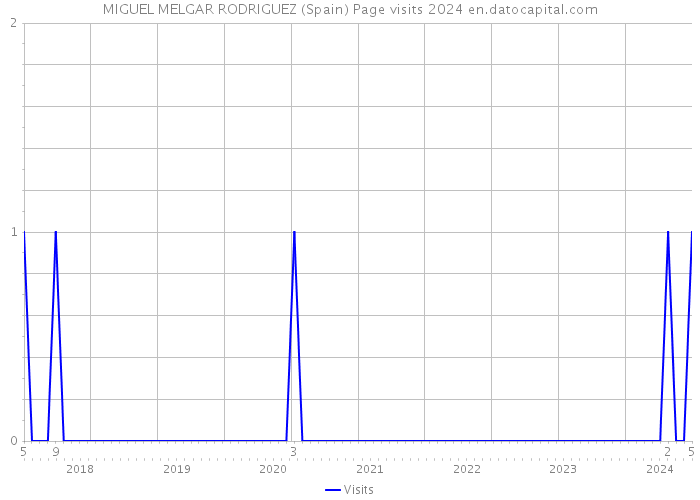 MIGUEL MELGAR RODRIGUEZ (Spain) Page visits 2024 