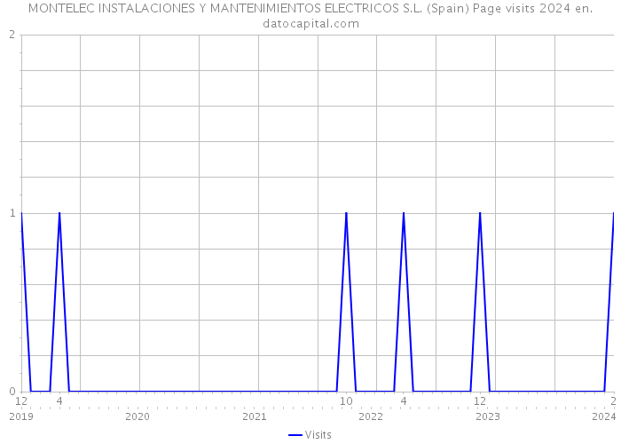 MONTELEC INSTALACIONES Y MANTENIMIENTOS ELECTRICOS S.L. (Spain) Page visits 2024 