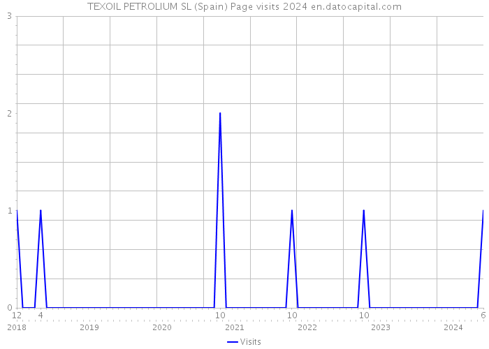 TEXOIL PETROLIUM SL (Spain) Page visits 2024 