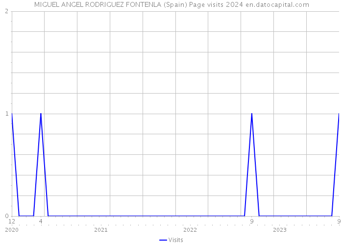 MIGUEL ANGEL RODRIGUEZ FONTENLA (Spain) Page visits 2024 