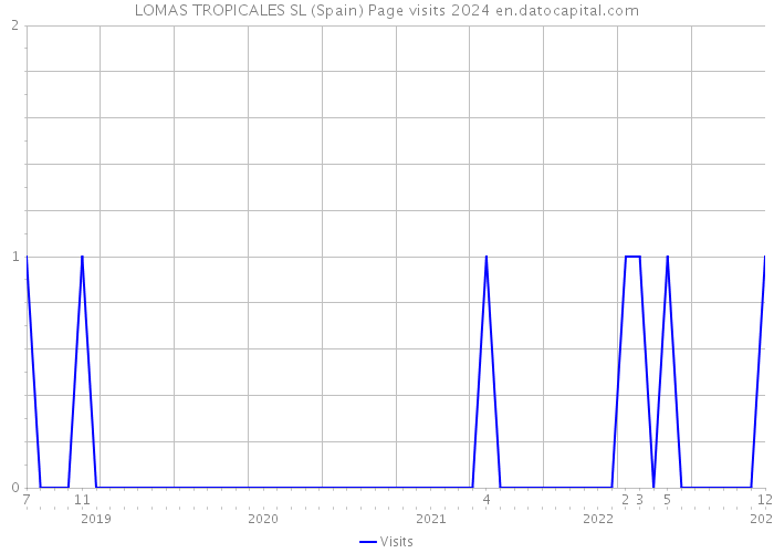 LOMAS TROPICALES SL (Spain) Page visits 2024 