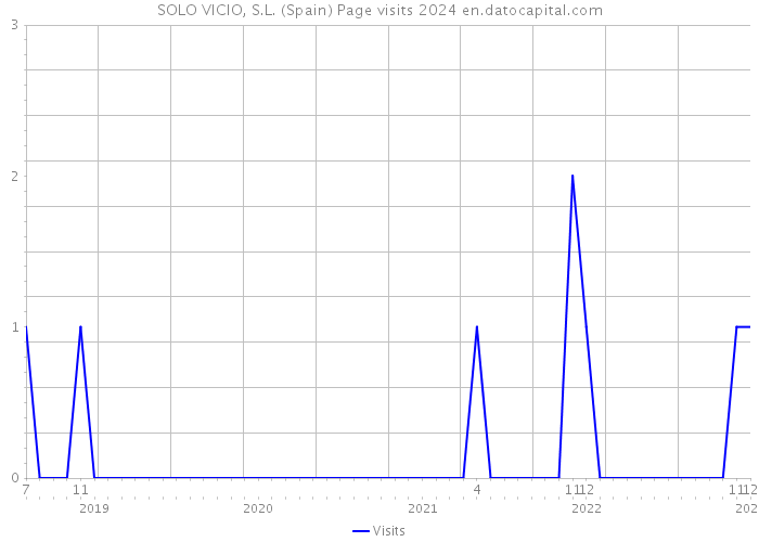 SOLO VICIO, S.L. (Spain) Page visits 2024 