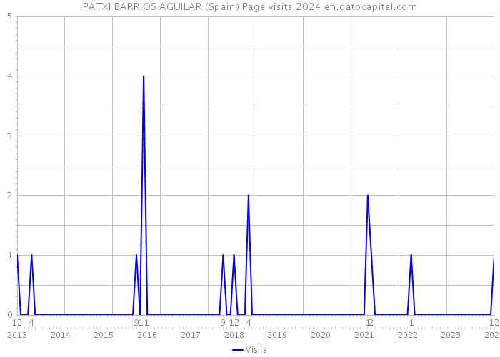 PATXI BARRIOS AGUILAR (Spain) Page visits 2024 