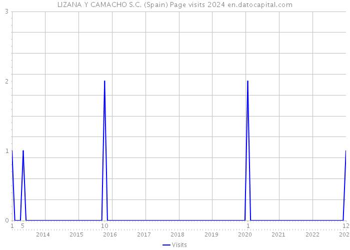 LIZANA Y CAMACHO S.C. (Spain) Page visits 2024 