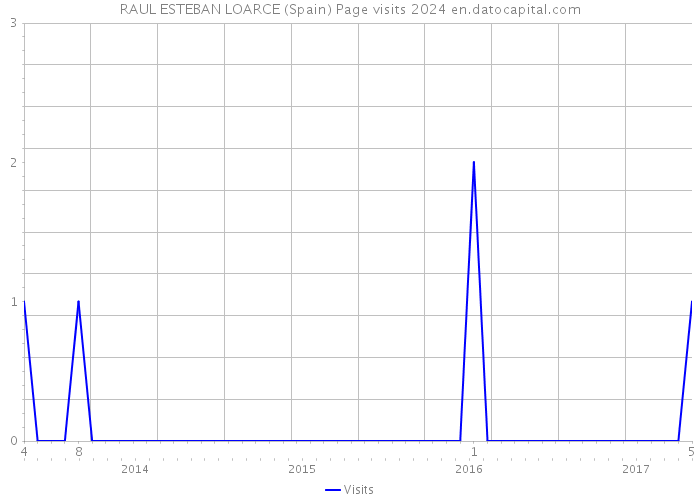 RAUL ESTEBAN LOARCE (Spain) Page visits 2024 