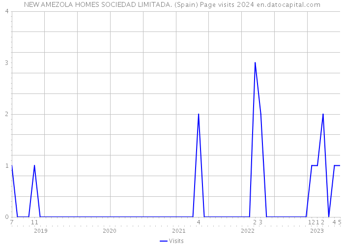 NEW AMEZOLA HOMES SOCIEDAD LIMITADA. (Spain) Page visits 2024 