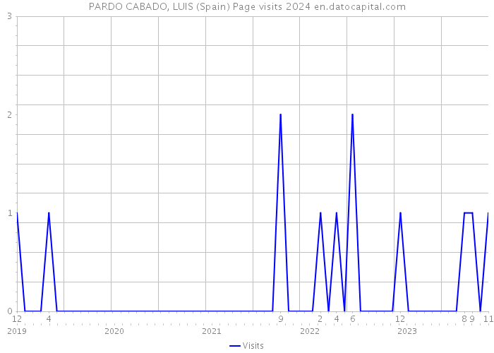 PARDO CABADO, LUIS (Spain) Page visits 2024 