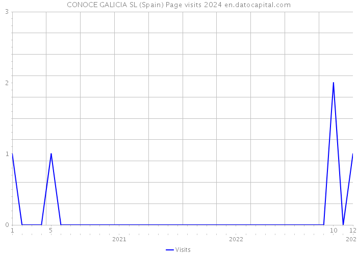CONOCE GALICIA SL (Spain) Page visits 2024 