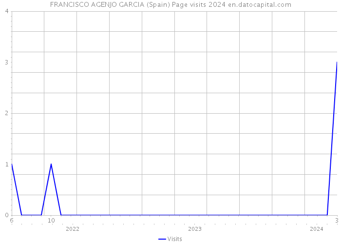 FRANCISCO AGENJO GARCIA (Spain) Page visits 2024 