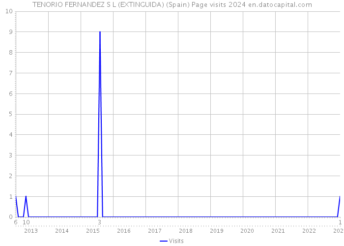 TENORIO FERNANDEZ S L (EXTINGUIDA) (Spain) Page visits 2024 