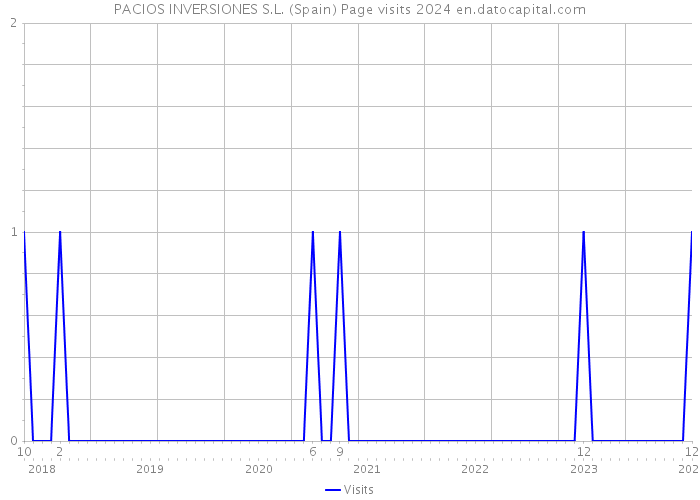 PACIOS INVERSIONES S.L. (Spain) Page visits 2024 