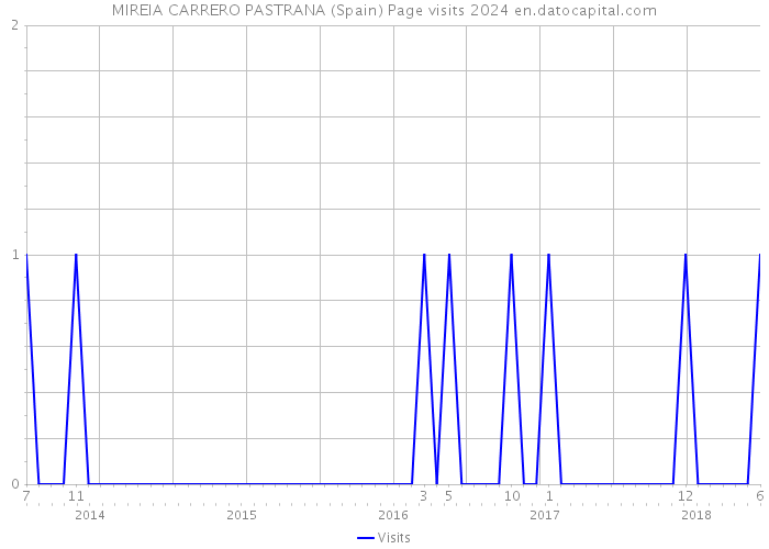 MIREIA CARRERO PASTRANA (Spain) Page visits 2024 